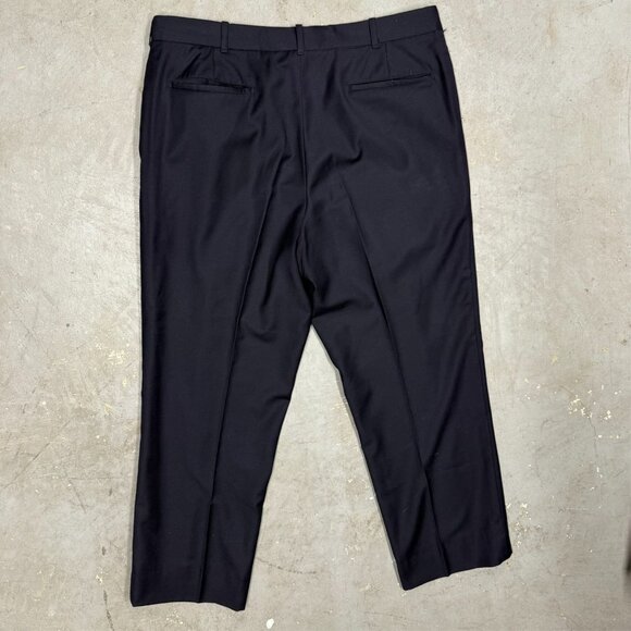 Maxwells Clothiers Bespoke Dress Pants Wool Trousers Navy Blue 38x29 - Picture 8 of 10
